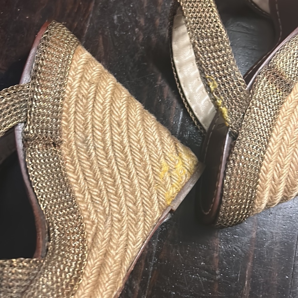 LOUIS VUITTON CADENA WEDGE ESPADRILLES SANDALS - Picture 14 of 15